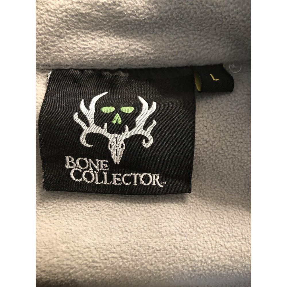 Bone Collector Jacket Mens Large Black Softshell Full Zip Fleece Lined Hunting - Picture 6 of 8